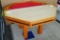 Classic poker or game table is very sturdy and in good condition. Felt top is in good condition,