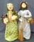 Two Byers' Choice The Carolers figures incl Wine Mrs. Claus and other Seashore Woman. Both about 13