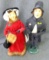 Two Byers' Choice The Carolers figures incl Christmas Carol Belle 2017 and Christmas Carol Young