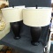 Pair of nice looking lamps are about 24