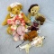 Five Ganz Cottage Collectibles teddy bears and an 8