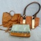Very cute purse/hand bags. All bags look nice and fashionable. Largest measures 12'' x 12'' x 2