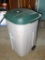 Located at alternate address in Prentice. Good outdoor rollable garbage can with lid. Measures 34'''