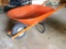 Located at alternate address in Prentice. Like new wheel barrow. In great condition, measures 58'' x