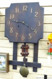 Nice key wound wall clock is about 25