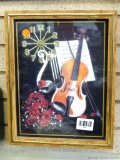 Violin themed wall clock is about 11