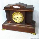 Antique Ansonia Clock Co. mantle clock was made in USA in New York. Measures about 15