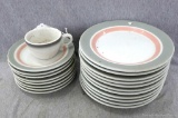 Cafeware china by Shenango China. Larger plates about 9