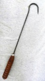 Vintage fishing gaff hook is about 17