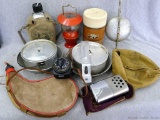 Boy Scouts of America official cook set, retro wide mouth Thermos, compass, Jone-E GI hand warmer,