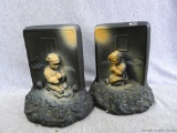 Set of Bedtime Girl bookends by Victor. Measure about 6