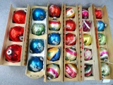 Large collection of vintage Christmas ornaments up to around 3