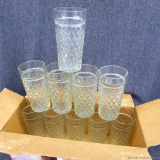 Golden Harvest beverage set, glasses in original box but opened. All glasses are in good, like new
