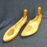 Miller Trade Mark O.A.M. Co. wooden shoe stretchers, measure 11''.