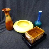 Royal Haeger pottery vases. Pottery is cute and in very nice condition, yellow pot measures 8 1/2''