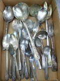 Assortment of flatware, would be great for dining use or wind chimes. Largest utensil measures 12''