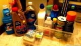 Located at alternate address in Prentice. Bathroom, floor, and other cleaning supplies. Including