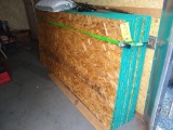 23 sheets Norbord .483 thickness OSB was stored inside and is in good condition with a few chips and