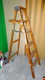 Located at alternate address in Prentice. Keller wooden 6' step ladder is sturdy and in good shape.