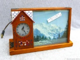 Seller notes to be Anheuser Busch clock. Is unmarked, measures 12'' x 4'' x 7 1/2''. Clock runs and