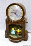 MasterCrafters swinging children electric clock. In good condition and works, measures 11''. Seller