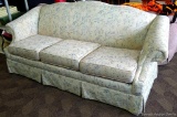 Morgan Stewart sofa is in very good condition with slight pilling on bottoms of cushions and minor