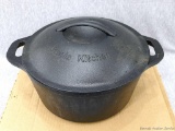 Cast iron Dutch oven with lid by Utopia Kitchen measures 10