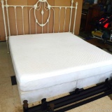 King size Tempur-Pedic memory foam mattress with box springs. All pieces are in very good condition.
