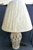 Tall table lamp is about 32