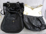 Purses and handbags incl Guess, Liz Claiborne New York, Rosetti, and a large black one measuring