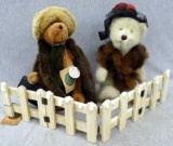 Two Boyd's Bears including Dixie Hackett and Aunt Bessie are both in good condition, comes with