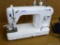 Juke TL-98 QE lockstitch sewing machine in good condition. Runs and looks well cared for.