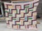 Pieced flannel quilt measures approx. 60