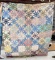 Nice vintage tied quilt has great character and is in overall good condition. Measures approx. 84