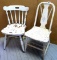 Two charming antique chairs, larger about 17