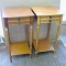 Matched pair of smaller sized end tables are each 30