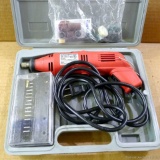 Rotary tool kit with extra bits, works.