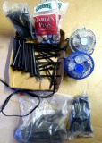 Load of garden stakes and two mini metal fans, both in working condition. Stakes would be great for