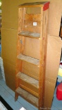 Red Joint Ladder & MFG. Co. wooden step ladder. Measures 59'' tall, in nice condition.