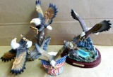 Patriotic and other eagle figures, up to 10''
