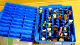 Hot Wheels 100 car carrier with removable play mat and some cars. Case is approx. 12