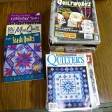 Nice collection of quilt books, magazines including patterns and more.