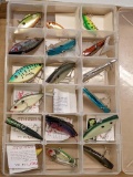 11'' Plano organizer with Rat-L-Trap, rattler and other fishing lures.