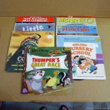 Vintage Walt Disney and other children's record albums including Thumper's Great Race, Mister Ed,