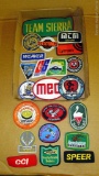 Trap shooting and other shooting patches including Weaver, Sierra, Speer, CCI, Mec, Shooting Times,