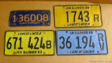 Illinois Reciprocity license plate with no date is 10
