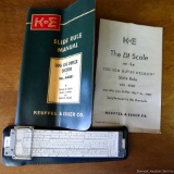 Super cool Keuffel & Esser Co. K+E Log Duplex Decitrig slide rule is copyright 1947. Rule is Model