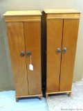 Pair of cute little cabinets are both about 13