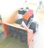 Yard-Man electric start twin auger, two stage, 26'' snow blower. Starts and runs well, engine oil
