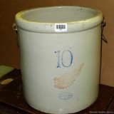 10 gallon Red Wing stoneware crock is marked 'Patented Dec. 21st, 1915' and is in very nice